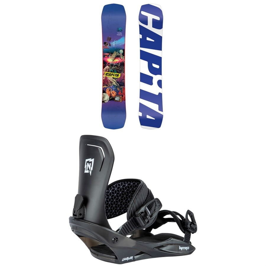 CAPiTA Children Of The Gnar Snowboard + Nitro Charger Snowboard Bindings - Kids' 2025