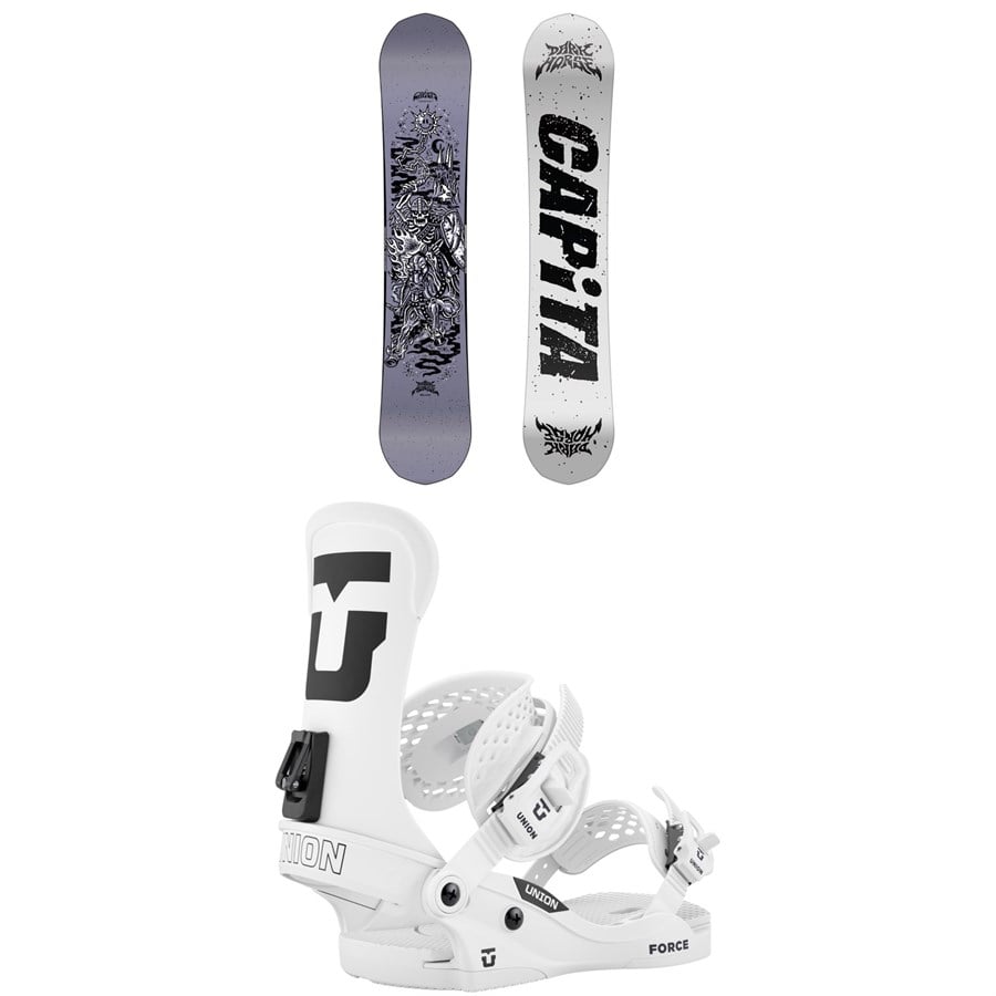 CAPiTA Dark Horse Snowboard + Union Force Classic Snowboard Bindings 2026