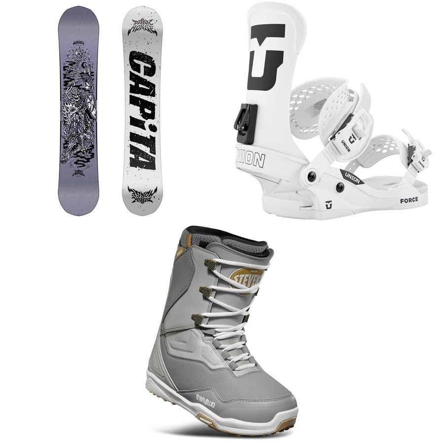 CAPiTA Dark Horse Snowboard + Union Force Classic Snowboard Bindings + thirtytwo TM-2 Snowboard Boots 2026