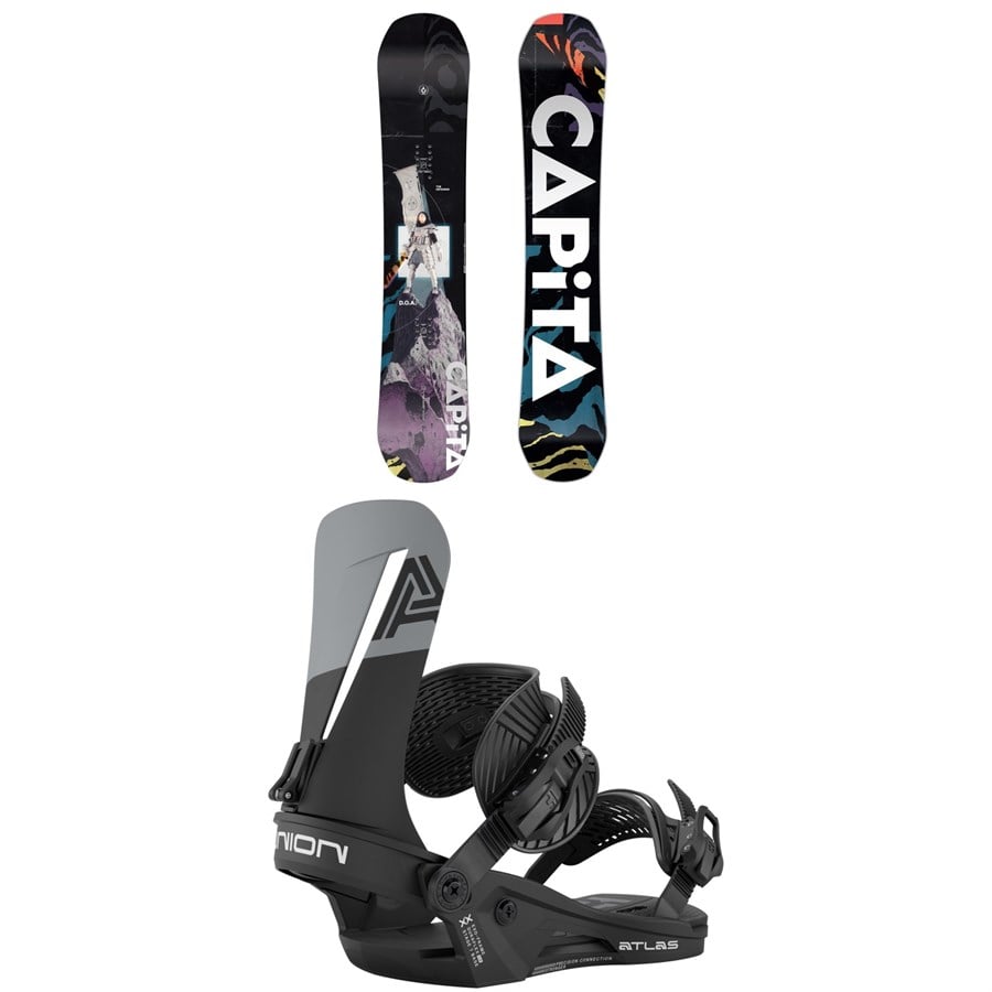 CAPiTA Defenders Of Awesome Snowboard + Union Atlas Snowboard Bindings 2026