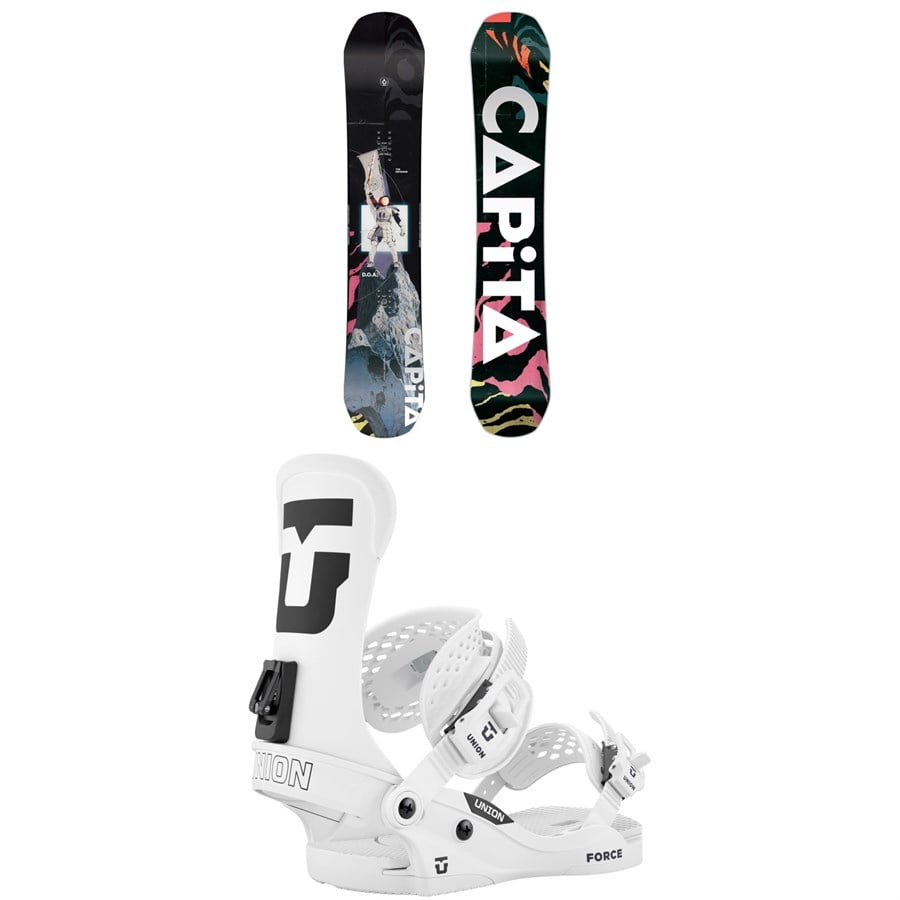 CAPiTA Defenders Of Awesome Snowboard + Union Force Classic Snowboard Bindings 2026