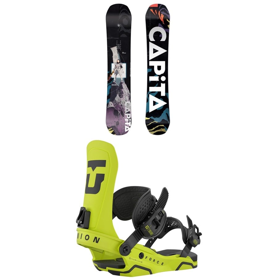 CAPiTA Defenders Of Awesome Snowboard + Union Force Snowboard Bindings 2026