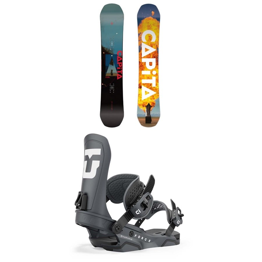 CAPiTA Defenders Of Awesome Snowboard + Union Force Snowboard Bindings 2025