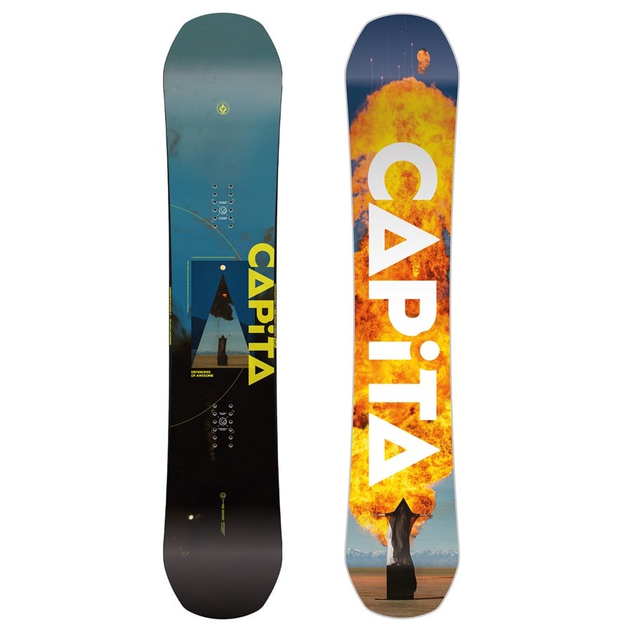 CAPiTA Defenders Of Awesome Snowboard + Union STR Snowboard Bindings 2025