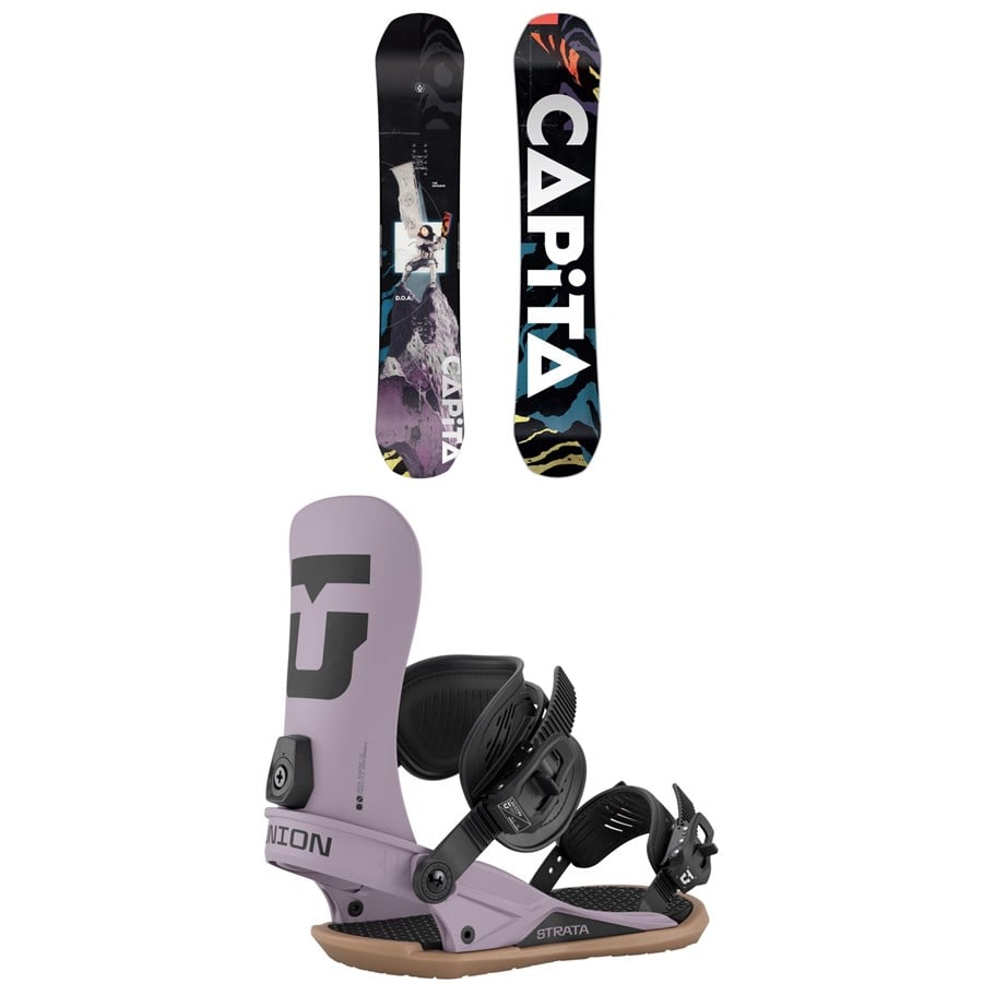 CAPiTA Defenders Of Awesome Snowboard + Union Strata Snowboard Bindings 2026