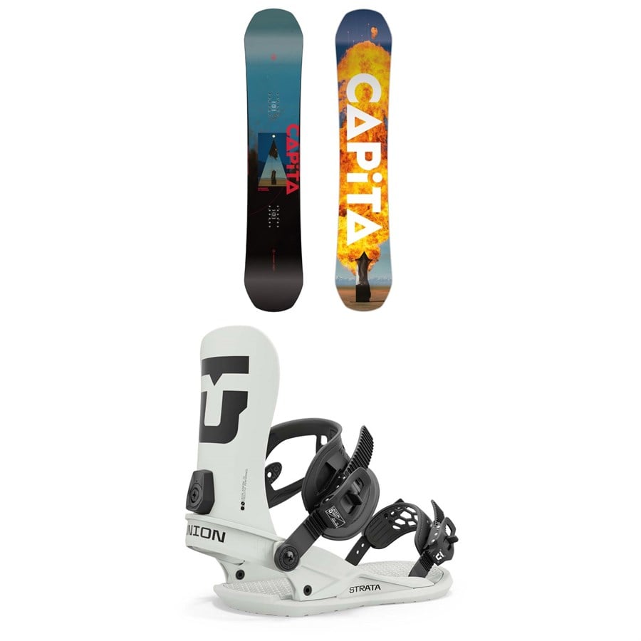 CAPiTA Defenders Of Awesome Snowboard + Union Strata Snowboard Bindings 2025