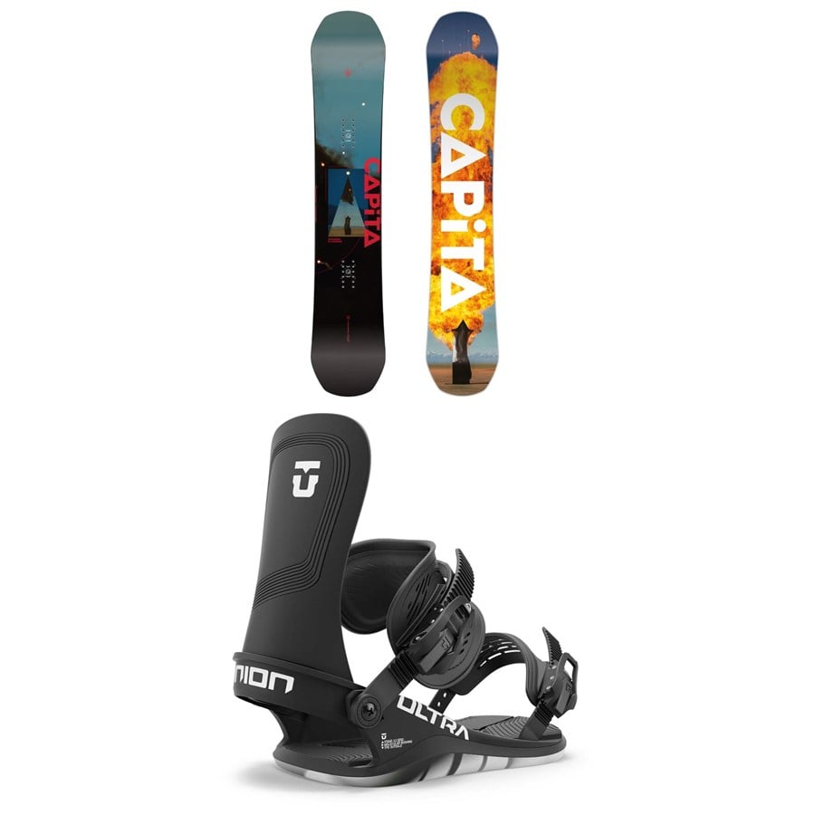 CAPiTA Defenders Of Awesome Snowboard + Union Ultra Snowboard Bindings 2025