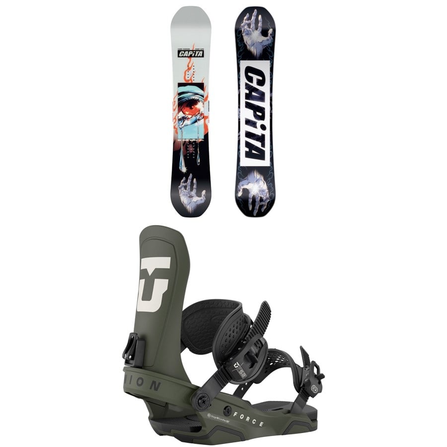CAPiTA Indoor Survival Snowboard + Union Force Snowboard Bindings 2026