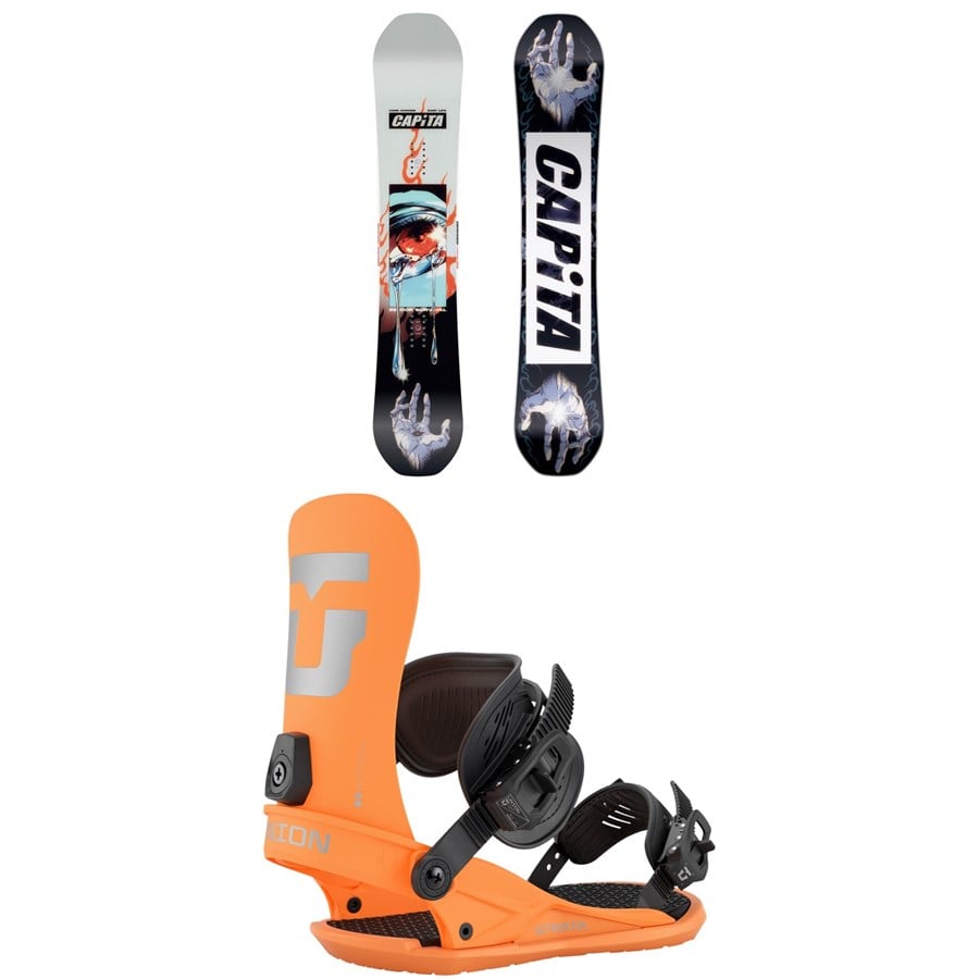 CAPiTA Indoor Survival Snowboard + Union Strata Snowboard Bindings 2026
