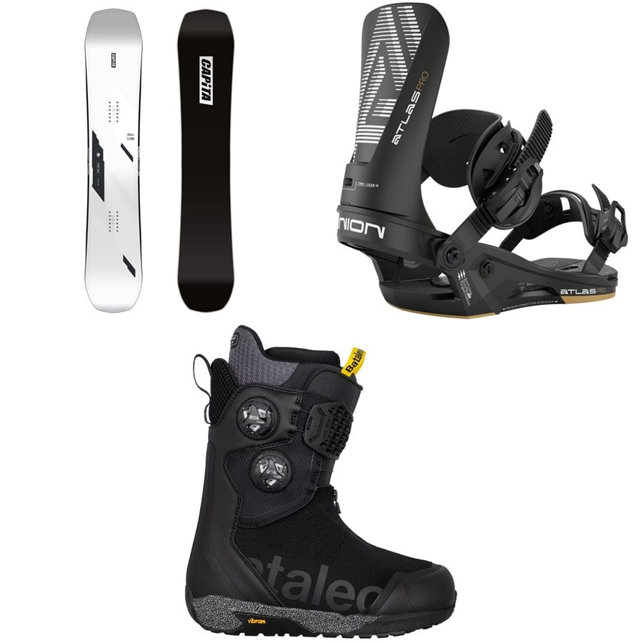 CAPiTA Mega Death Snowboard + Union Atlas Pro Snowboard Bindings + Bataleon Acid Boa Snowboard Boots 2026