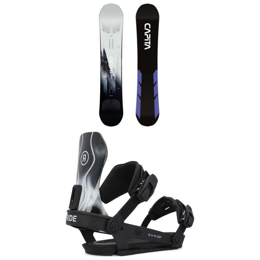 CAPiTA Mega Mercury Snowboard + Ride A-10 Snowboard Bindings 2025