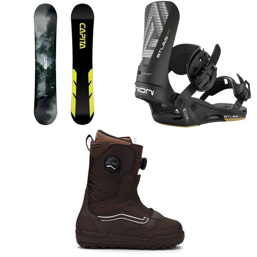 CAPiTA Mega Mercury Snowboard + Union Atlas Pro Snowboard Bindings + Vans Verse Snowboard Boots 2026