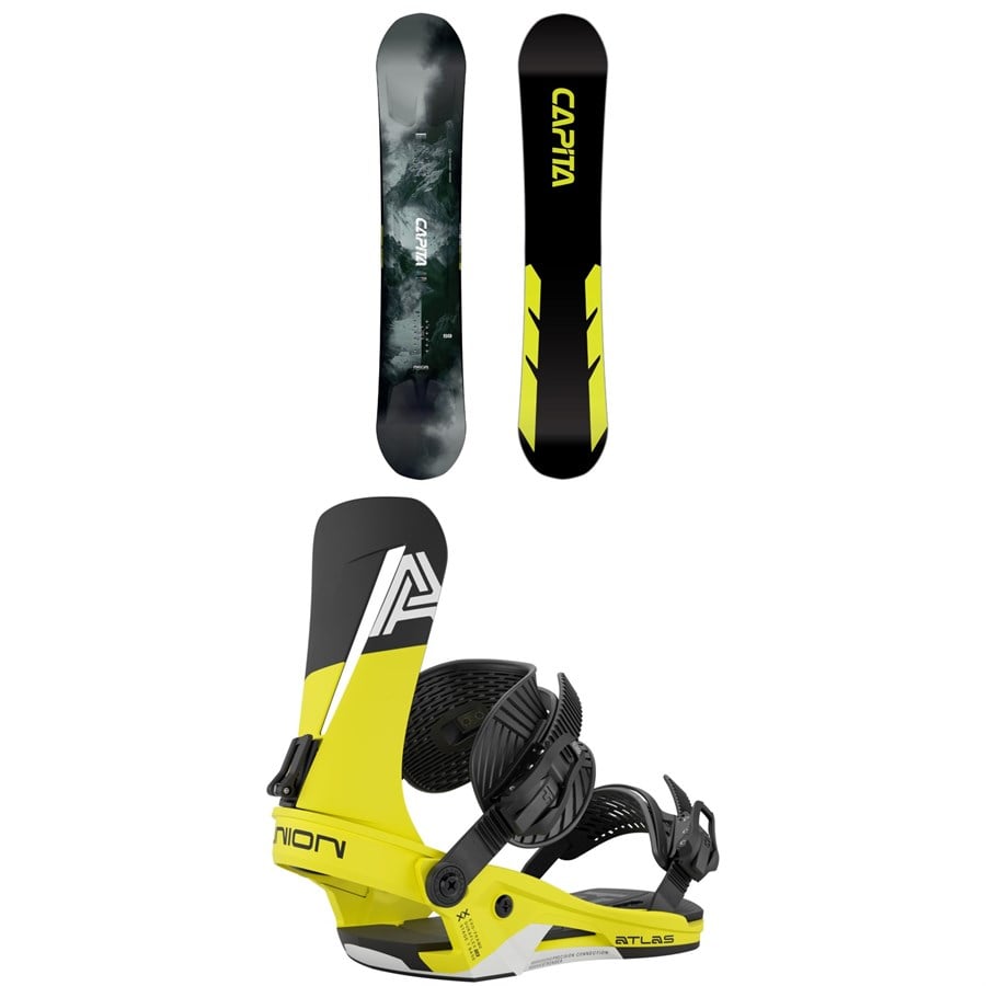 CAPiTA Mega Mercury Snowboard + Union Atlas Snowboard Bindings 2026