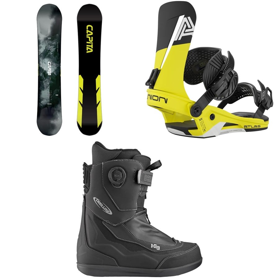 CAPiTA Mega Mercury Snowboard + Union Atlas Snowboard Bindings + Deeluxe Aeris Snowboard Boots 2026