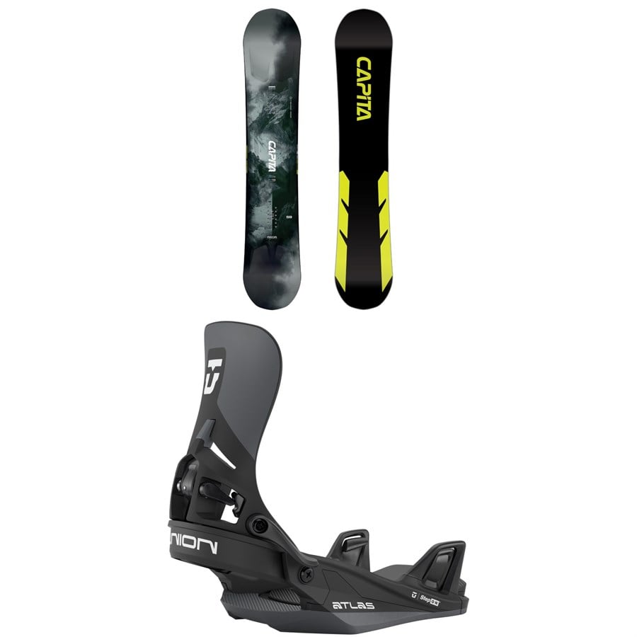 CAPiTA Mega Mercury Snowboard + Union Atlas Step On Snowboard Bindings 2026