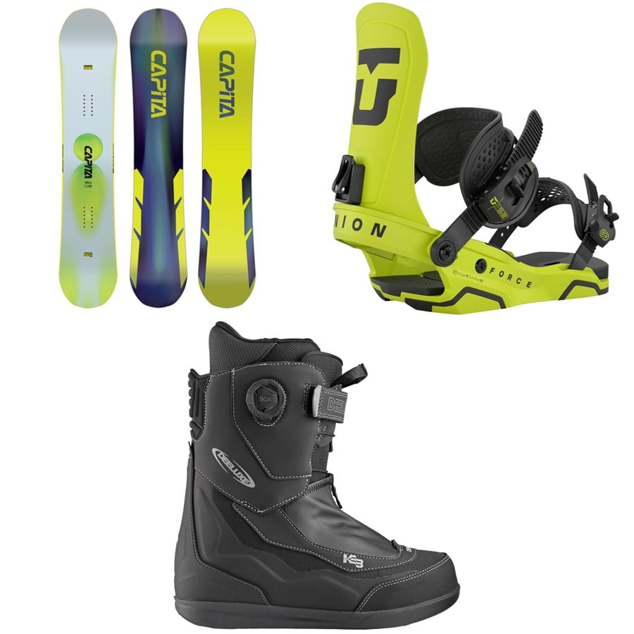 CAPiTA Mercury Snowboard + Union Force Snowboard Bindings + Deeluxe Aeris Snowboard Boots 2026