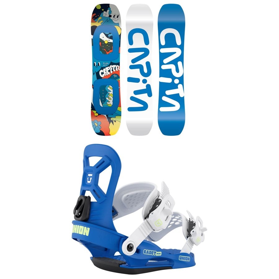 CAPiTA Micro Mini Snowboard + Union Cadet Mini Snowboard Bindings - Kids' 2026