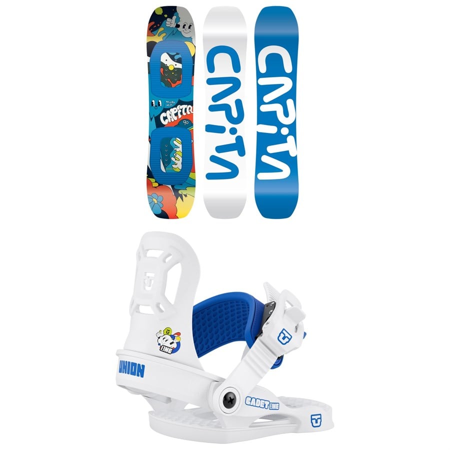 CAPiTA Micro Mini Snowboard + Union Cadet One Snowboard Bindings - Kids' 2026