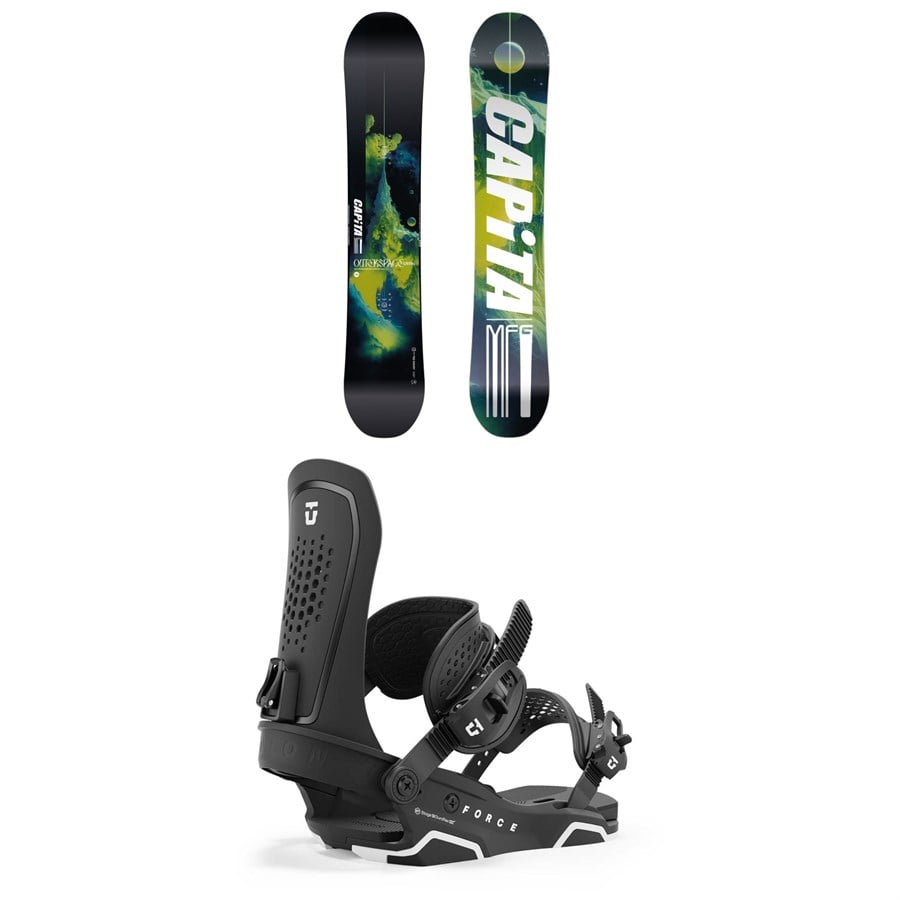 CAPiTA Outerspace Living Snowboard + Union Force Snowboard Bindings 2025