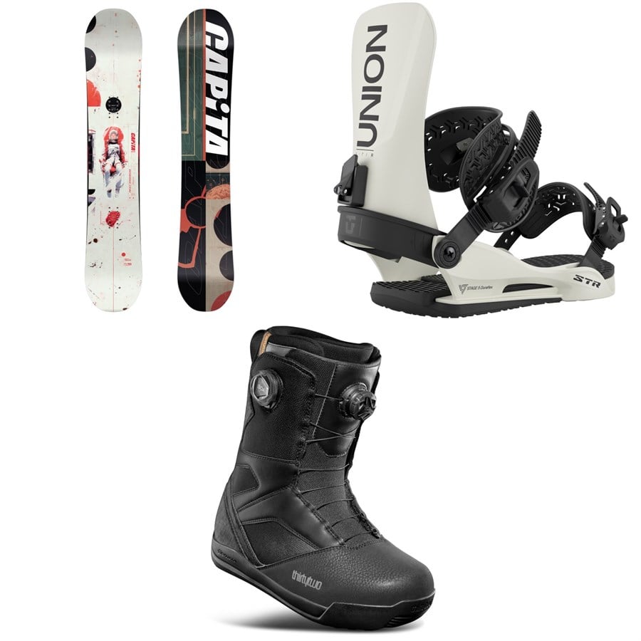 CAPiTA Outerspace Living Snowboard + Union STR Snowboard Bindings + Thirtytwo STW Double Boa Snowboard Boots 2026