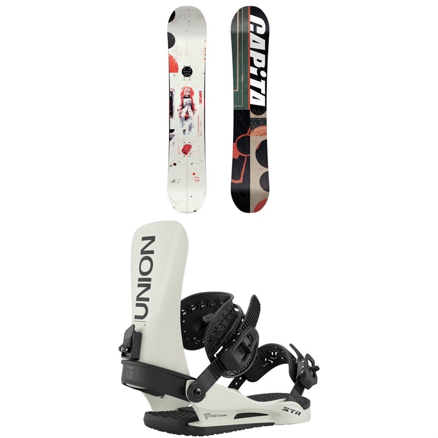 CAPiTA Outerspace Living Snowboard + Union STR Snowboard Bindings 2026