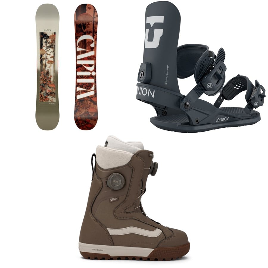 CAPiTA Paradise Snowboard + Union Legacy Snowboard Bindings + Vans Encore Pro Snowboard Boots - Women's 2026