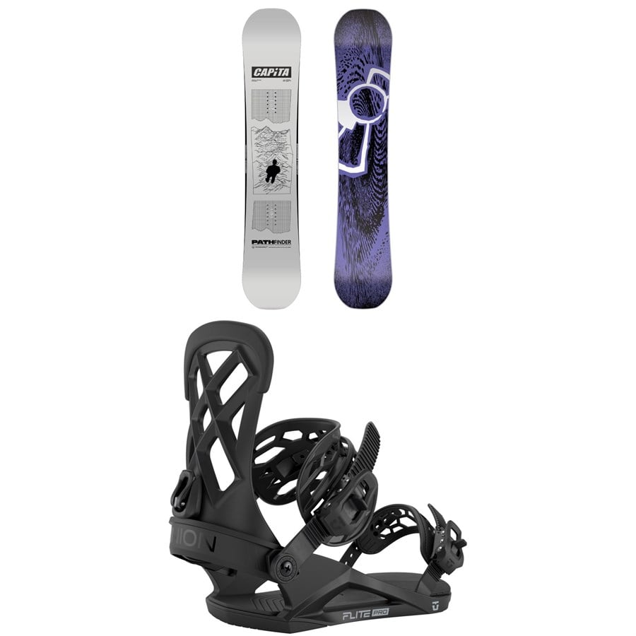 CAPiTA Pathfinder Snowboard + Union Flite Pro Snowboard Bindings 2026
