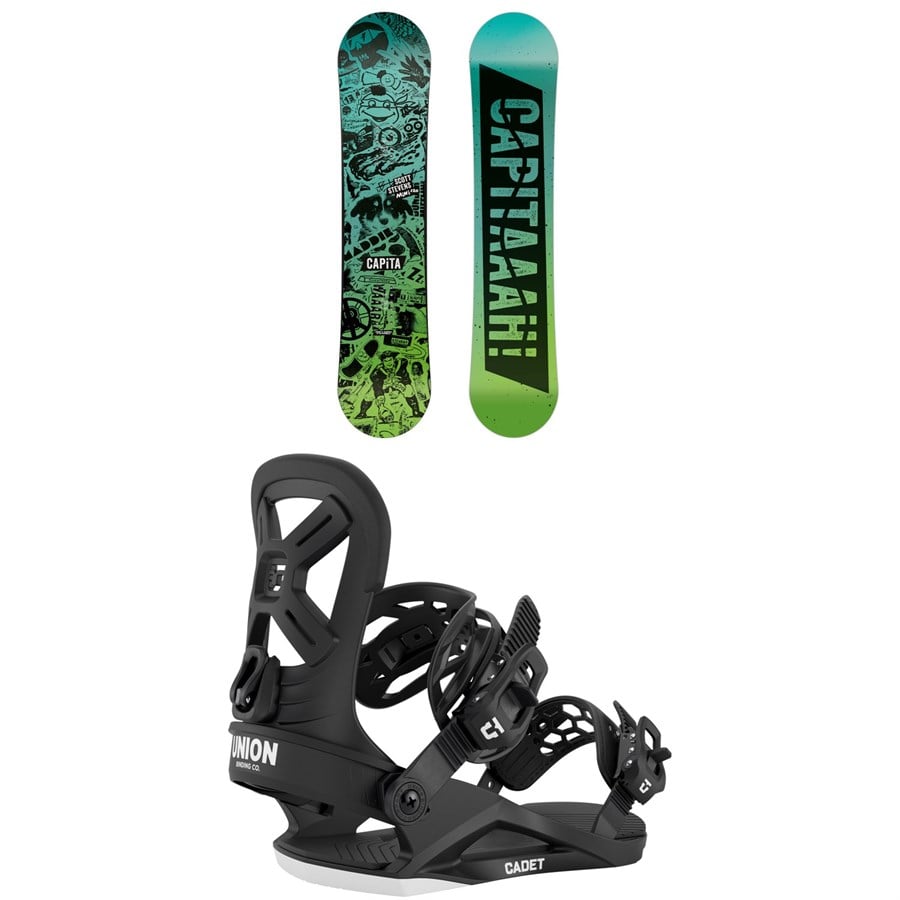 CAPiTA Scott Stevens Mini Snowboard + Union Cadet Snowboard Bindings - Kids' 2026