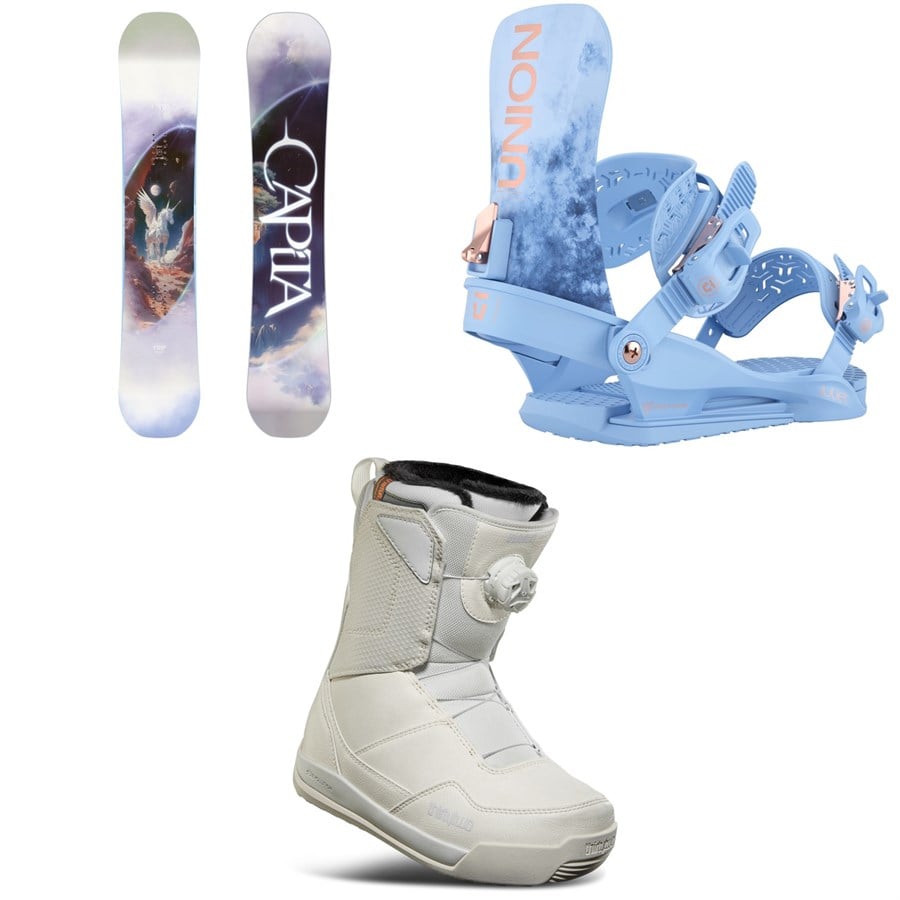 CAPiTA Space Metal Fantasy Snowboard + Union Juliet Snowboard Bindings + Thirtytwo Shifty Boa Snowboard Boots - Women's 2026
