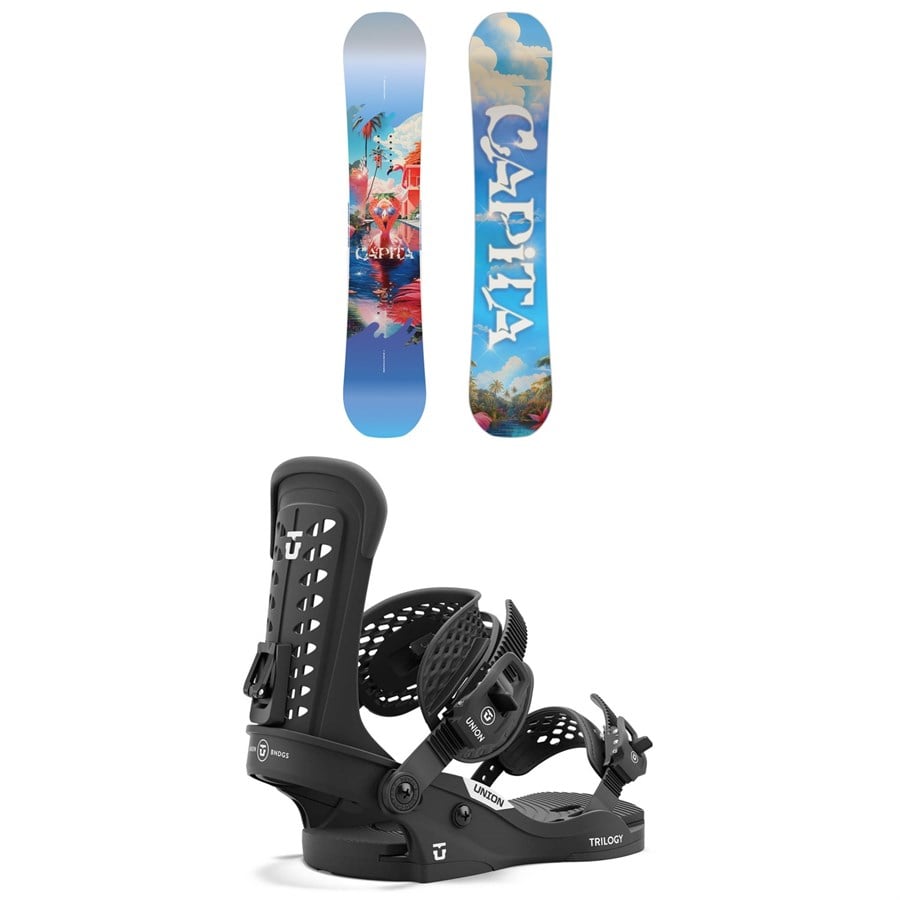 CAPiTA Space Metal Fantasy Snowboard + Union Trilogy Classic Snowboard Bindings - Women's 2025