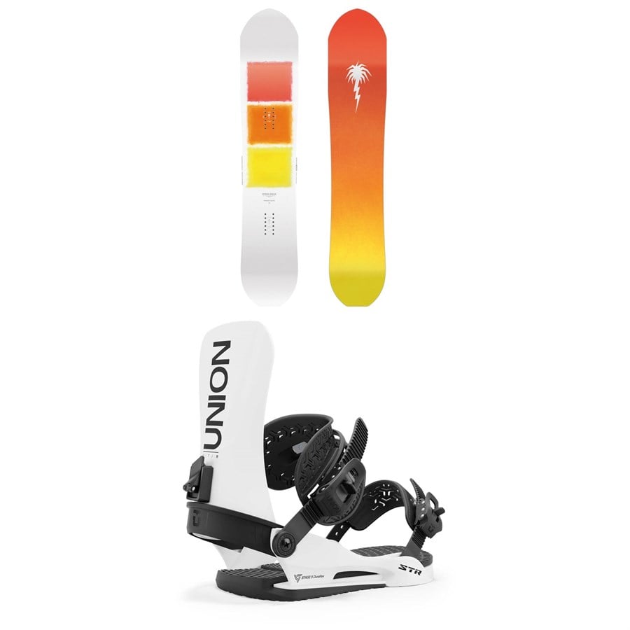 CAPiTA Spring Break Powder Racer Snowboard + Union STR Snowboard Bindings 2025