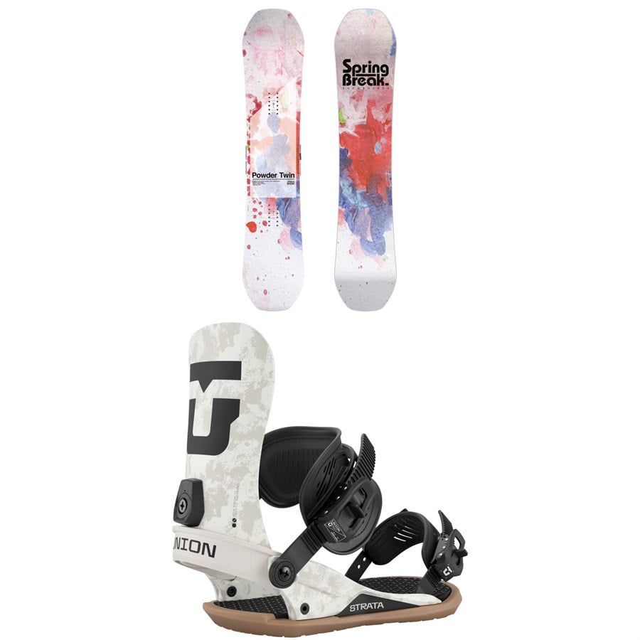 CAPiTA Spring Break Powder Twin Snowboard + Union Strata Snowboard Bindings 2026