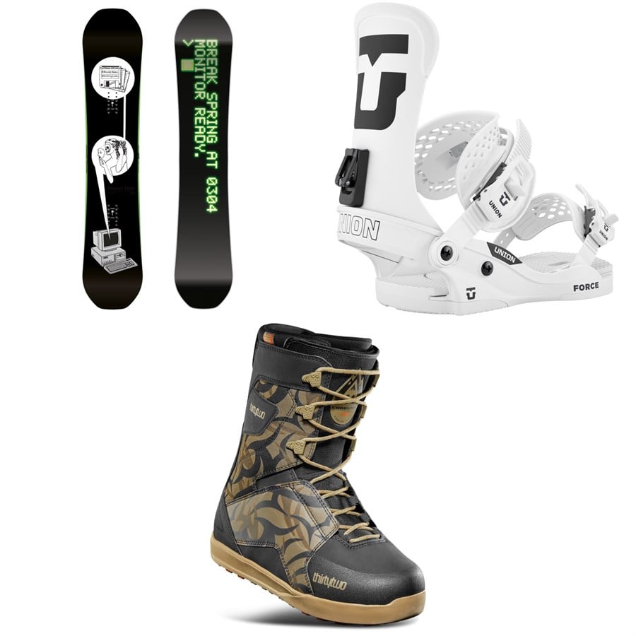 CAPiTA Spring Break Resort Twin Snowboard + Union Force Classic Snowboard Bindings + thirtytwo Lashed Snowboard Boots 2026
