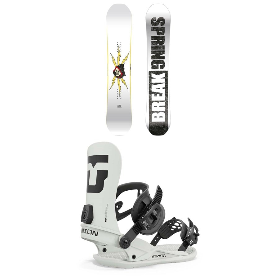 CAPiTA Spring Break Resort Twin Snowboard + Union Strata Snowboard Bindings 2025