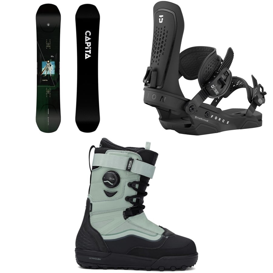 CAPiTA Super DOA Snowboard + Union Force Snowboard Bindings + Vans Infuse Snowboard Boots 2026