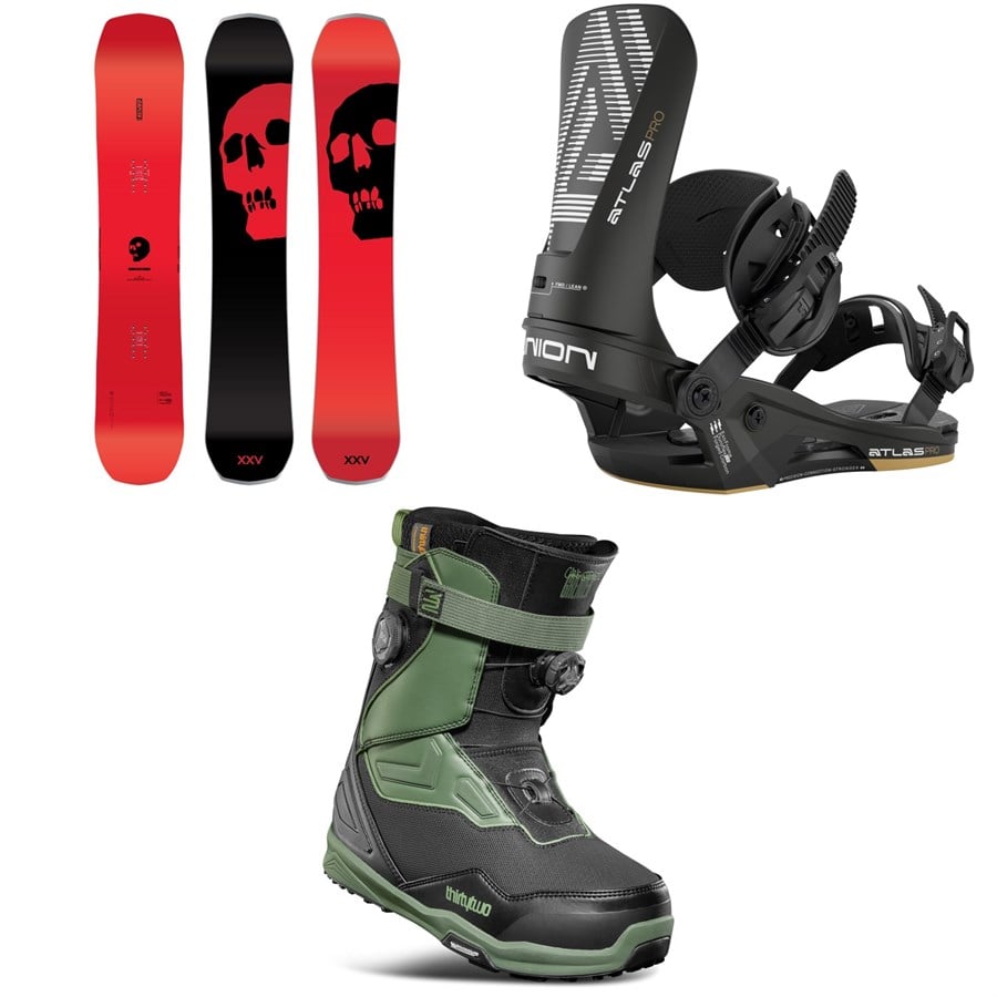 CAPiTA The Black Snowboard Of Death Snowboard + Union Atlas Pro Snowboard Bindings + Thirtytwo TM-2 XLT Double Boa Snowboard Boots 2026