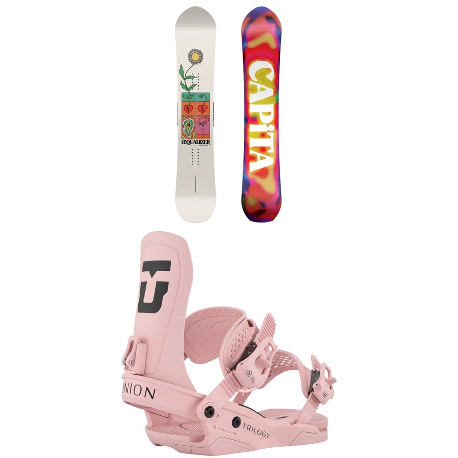 CAPiTA The Equalizer Snowboard + Union Trilogy Snowboard Bindings - Women's 2026