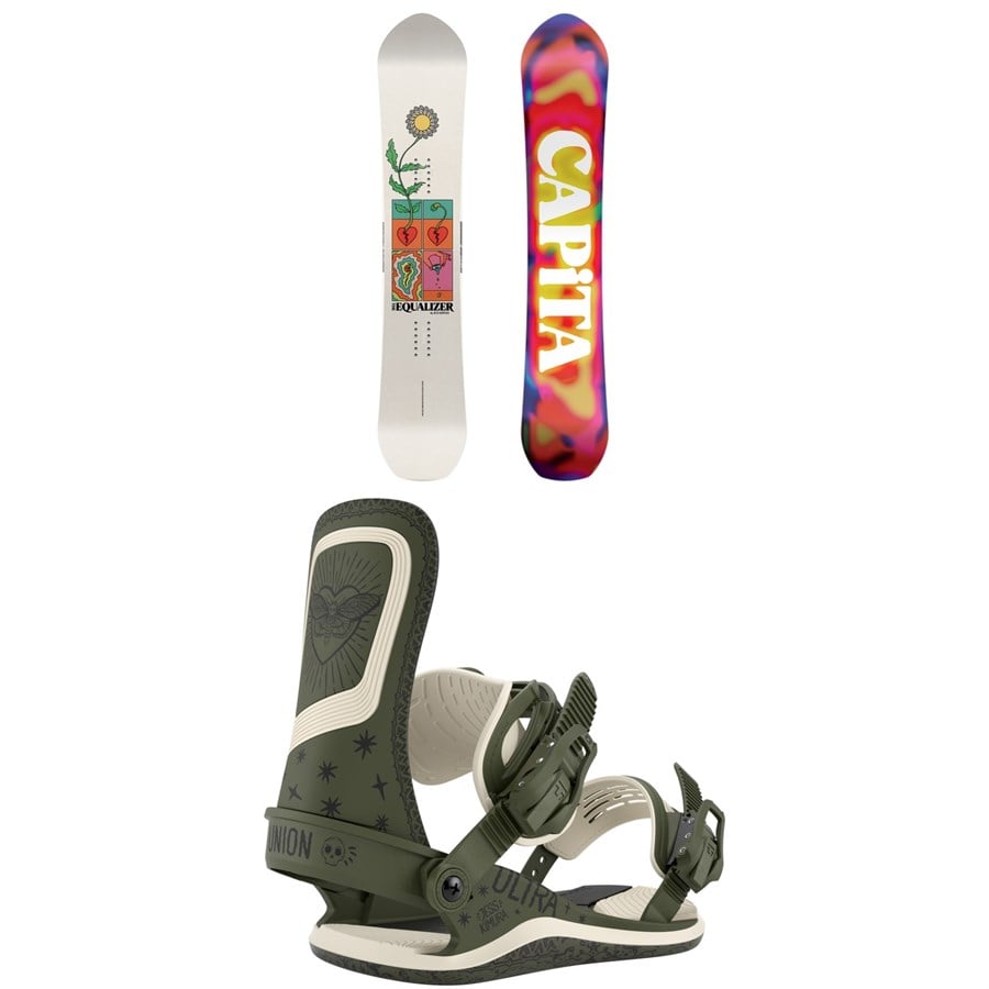 CAPiTA The Equalizer Snowboard + Union Ultra Snowboard Bindings - Women's 2026