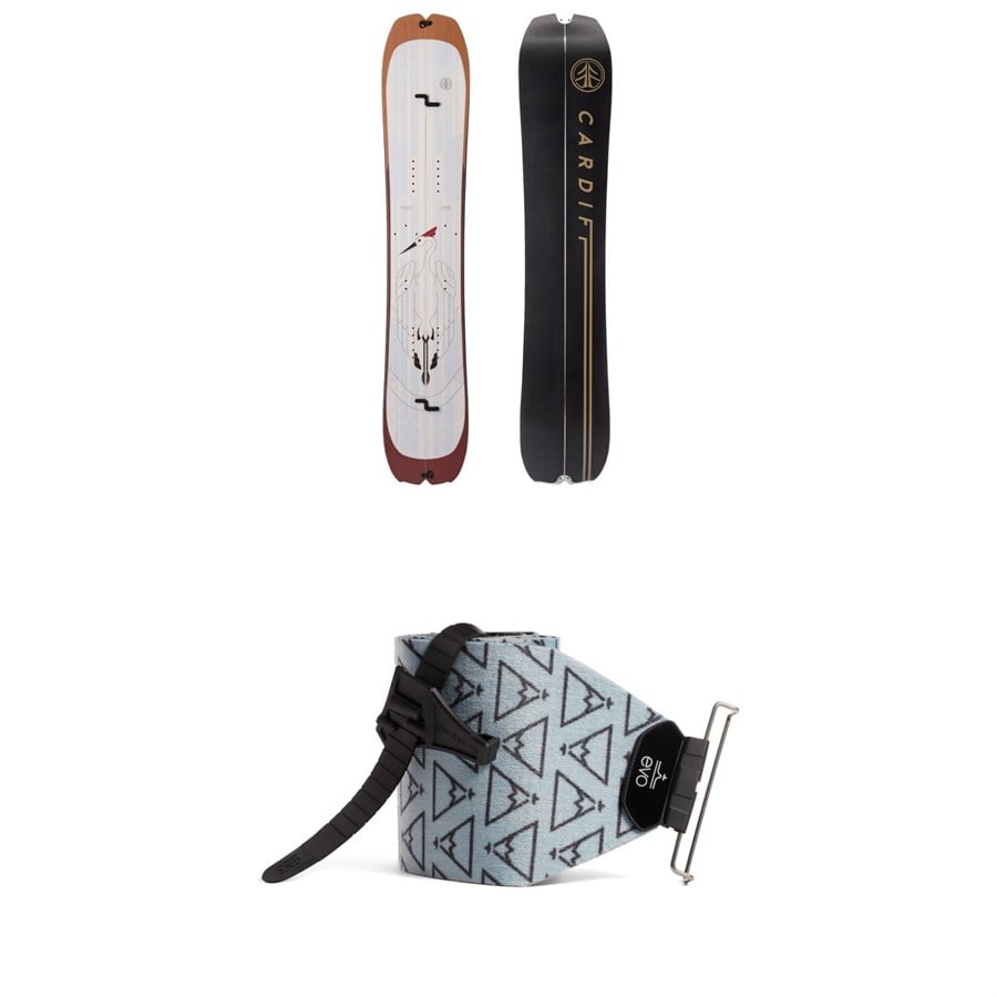 Cardiff Crane Enduro Splitboard + evo x Pomoca Pro Glide Splitboard Skins 2025