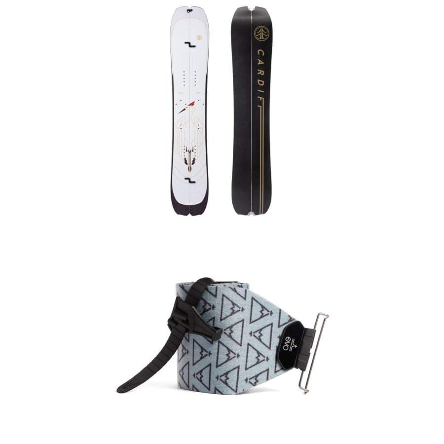 Cardiff Crane Pro Carbon Splitboard + Evo X Pomoca Pro Glide Splitboard Skins 2025