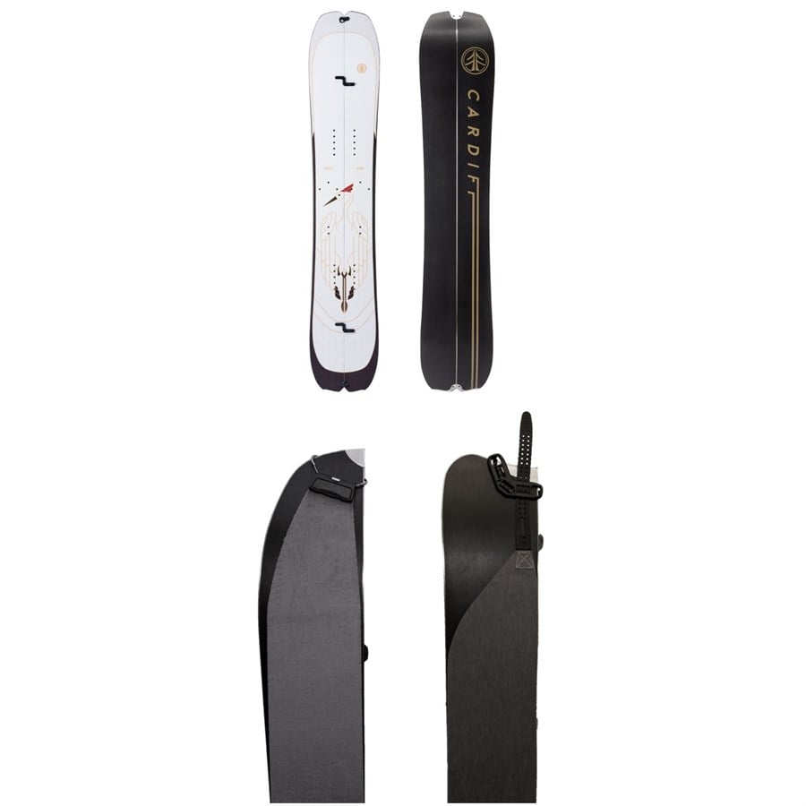 Cardiff Crane Pro Carbon Splitboard + Karakoram Smart Skins 2025