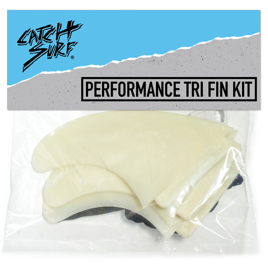 Catch Surf Hi-Performance Thruster Fin Set + Catch Surf Surf Wax