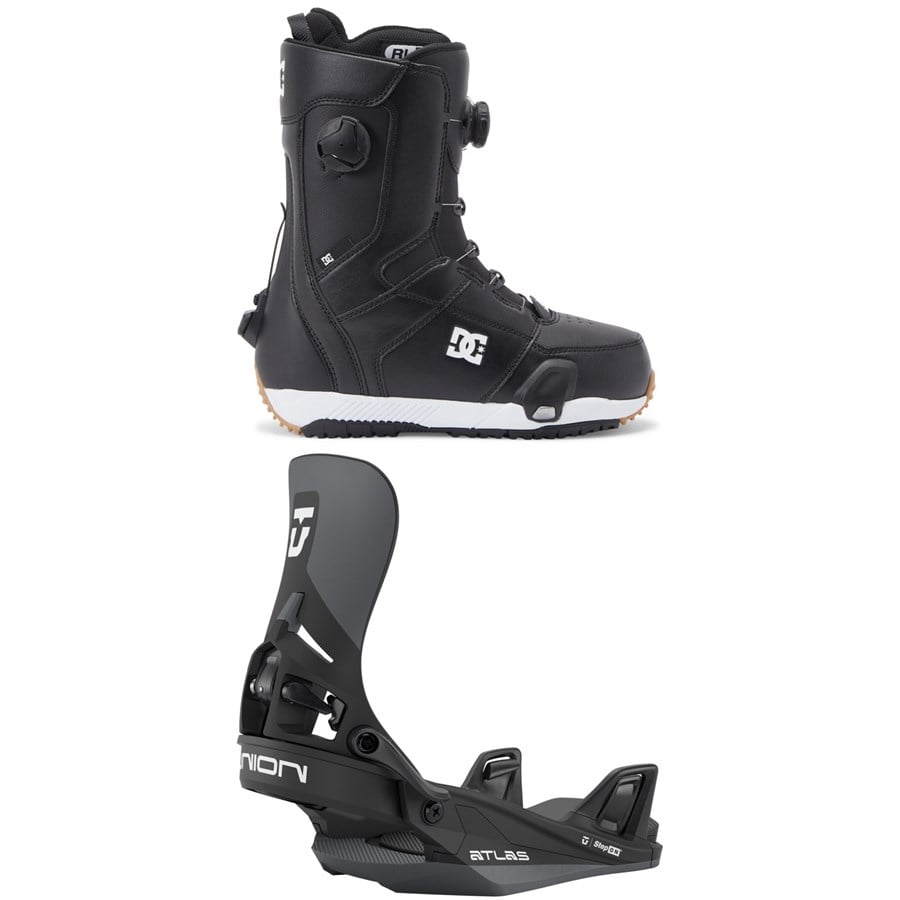 DC Control Step On Snowboard Boots + Union Atlas Step On Snowboard Bindings 2026