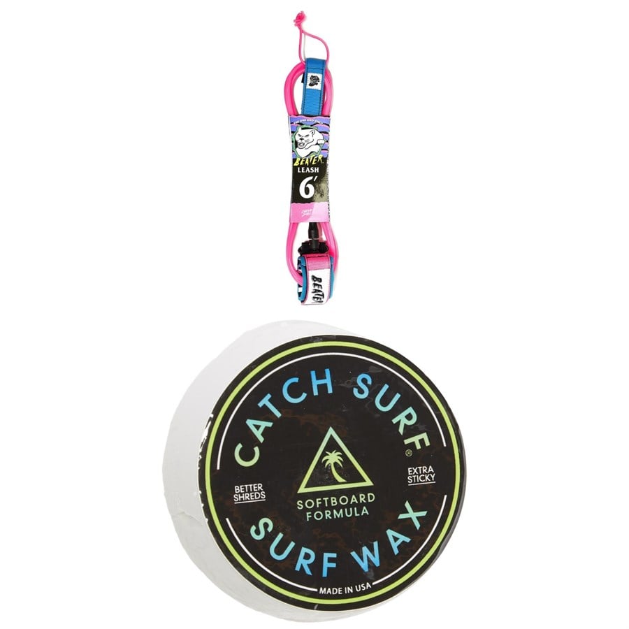 Catch Surf Beater 6' Leash + Catch Surf Surf Wax
