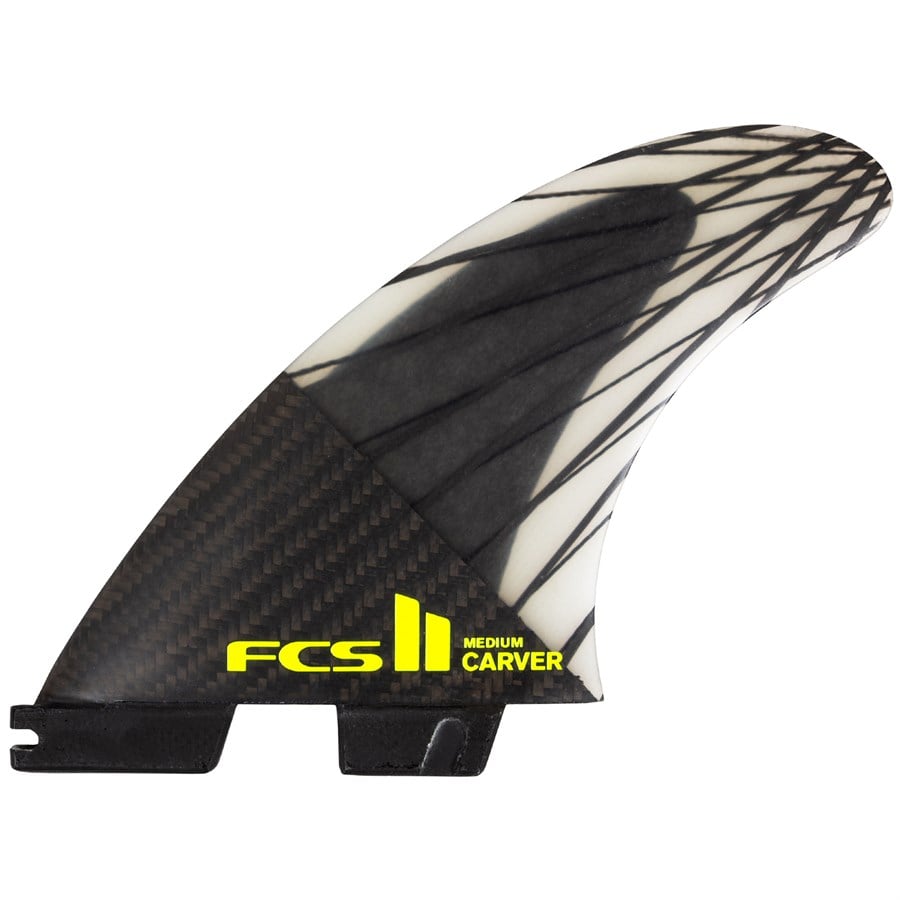 FCS II Carver PC Carbon Medium Tri Fin Set