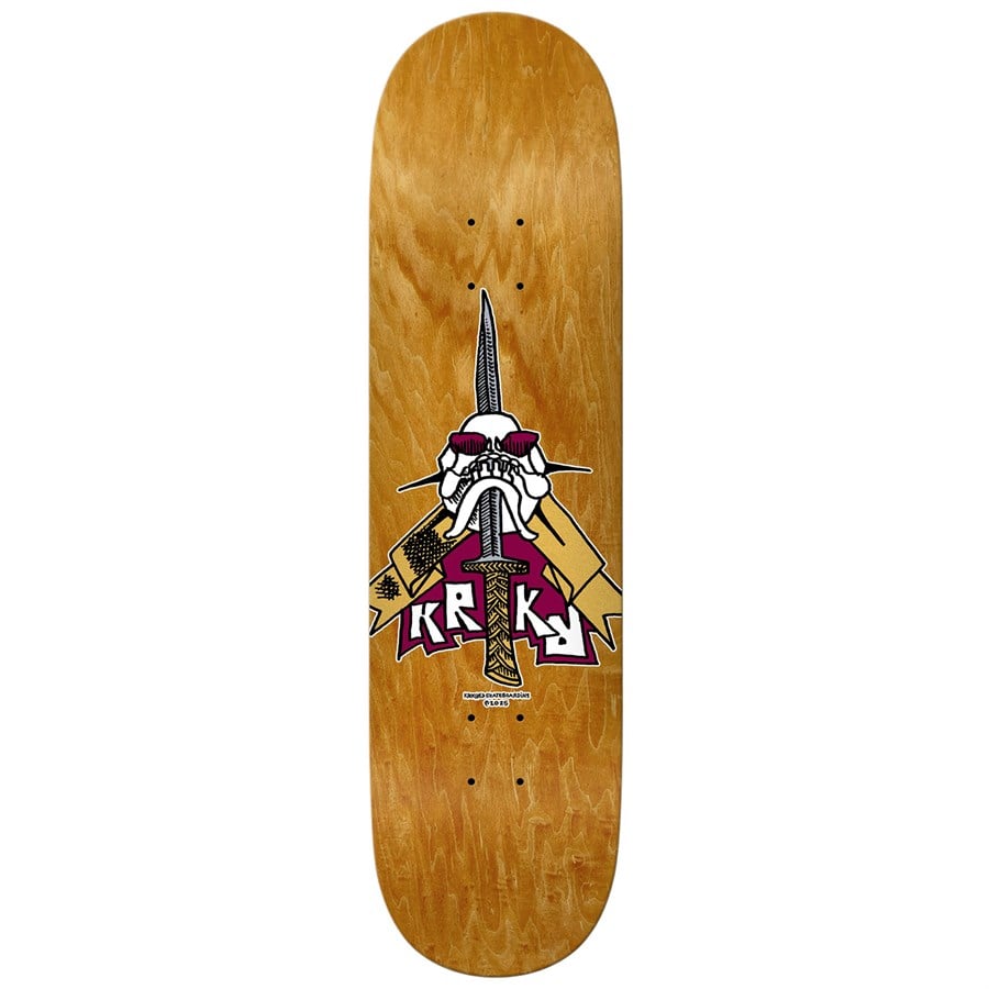 Krooked Team Skull Sword 8.25 Skateboard Deck