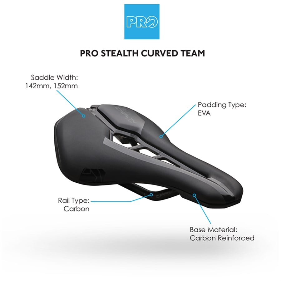 PRO Stealth Curved Team Saddle