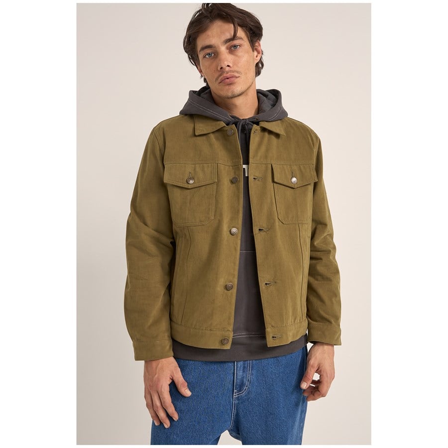 Rhythm Brushed Twill Trucker Jacket - Men's