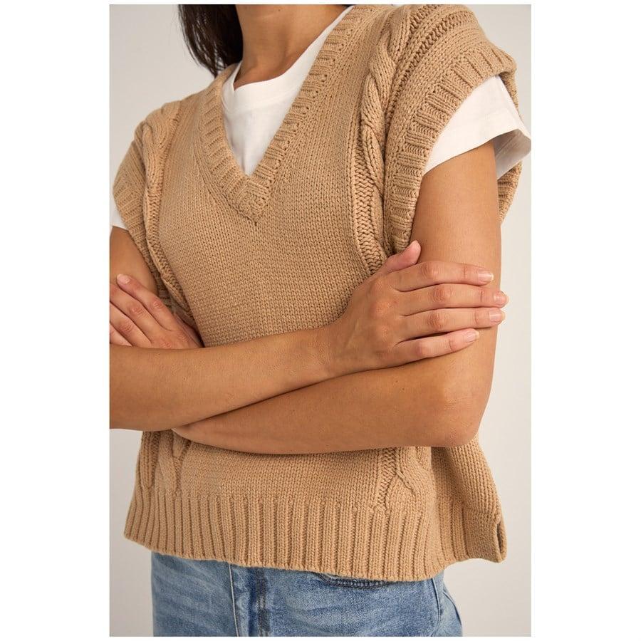 Rhythm Finley Cable Knit Vest - Women's