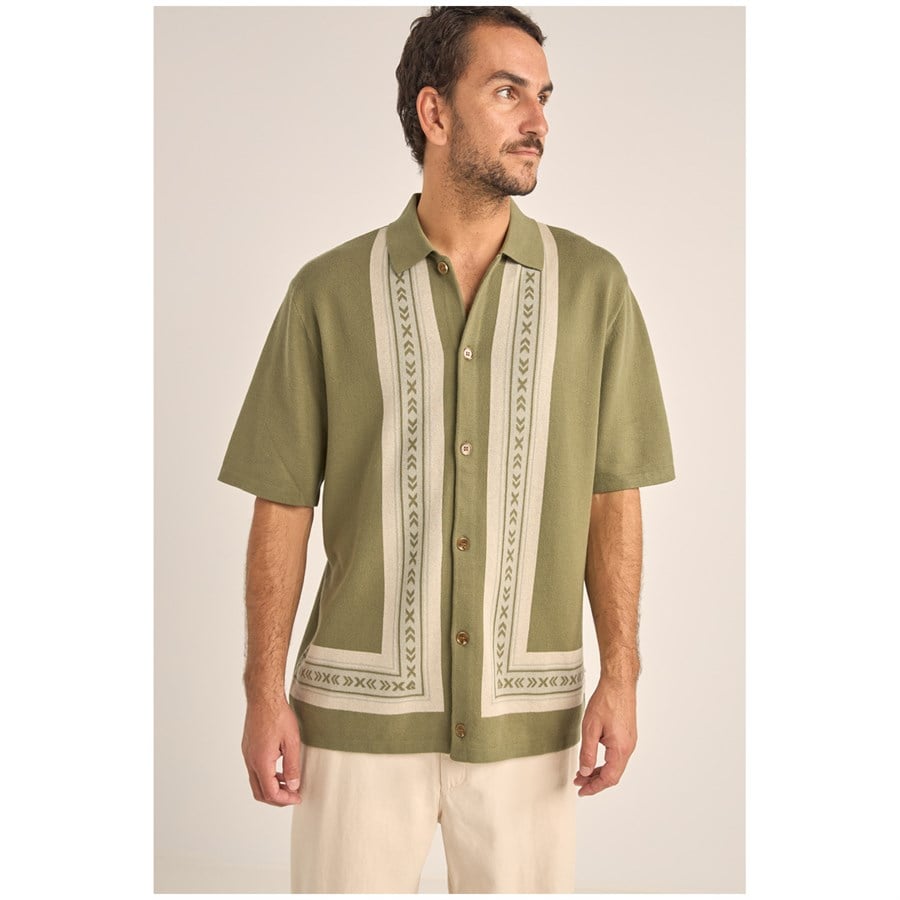 Rhythm Loma Knitted Short-Sleeve Shirt - Men's
